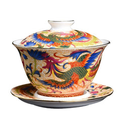 Porcelain Gaiwan Enamel Tea Cup Tea