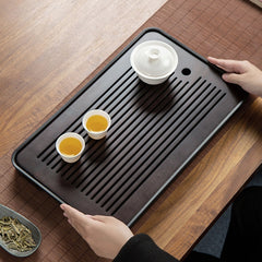 Small Draining Water Storage Tea Table Kung Fu Tea Set Bamboo Tea Pitcher Tea Table Tray