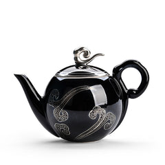 Silver pot set household tea set Xiangyun tea