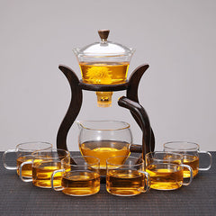 Kung Fu Tea Cup Simple Magnetic Tea Brewing Maker Glass Tea Set