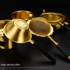 Pure Brass Tea Strainer Kung Fu Tea Set Filter Accessories Tea Filter Fair Tea Water Separation Utensils