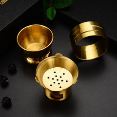 Pure Brass Tea Strainer Kung Fu Tea Set Filter Accessories Tea Filter Fair Tea Water Separation Utensils