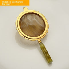 Pure Brass Tea Strainer Kung Fu Tea Set Filter Accessories Tea Filter Fair Tea Water Separation Utensils