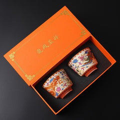 Chinese Retro Enamel Tea Cup Tea Cup