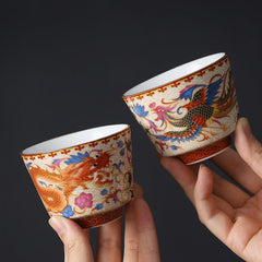 Chinese Retro Enamel Tea Cup Tea Cup