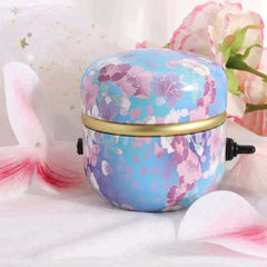 Tea Can Iron Can Flower Tea Can Round