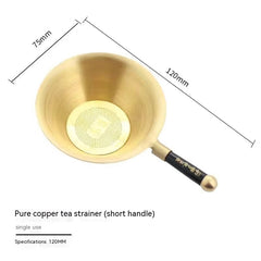 Pure Brass Tea Strainer Kung Fu Tea Set Filter Accessories Tea Filter Fair Tea Water Separation Utensils