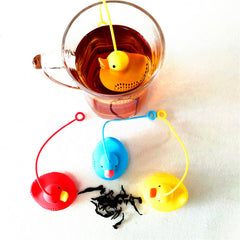 Tea Maker Strainer Silicone Duck Tea Drain