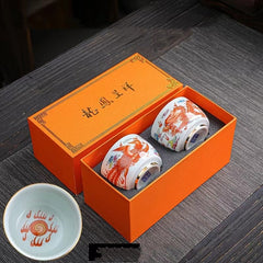 Chinese Retro Enamel Tea Cup Tea Cup